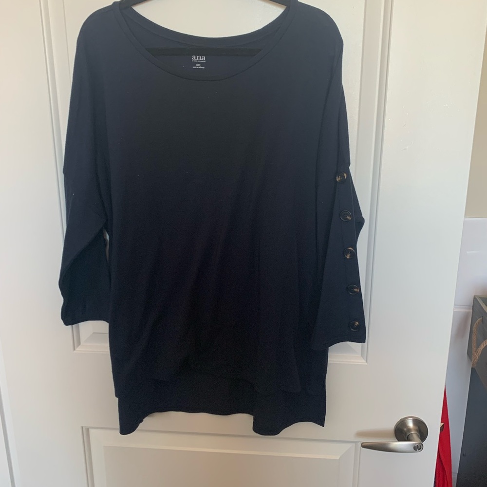 Sweater with button detail on sleeve